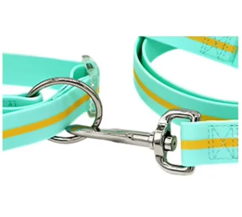 Custom Logo Waterproof Dog Collarwholesale PVC Coated Dog Leashfashion Luxury Dog Collar With Detachable Lace factory