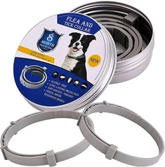 קולר למניעת פרעושים וקרציות מתכוונן לכלב