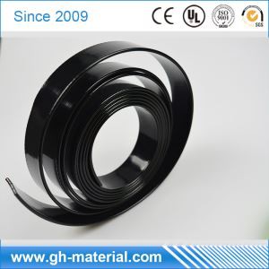 מבריק שחור לא מבושל בטיחות סביבתי מצופה חגורה רך כלב רצועה