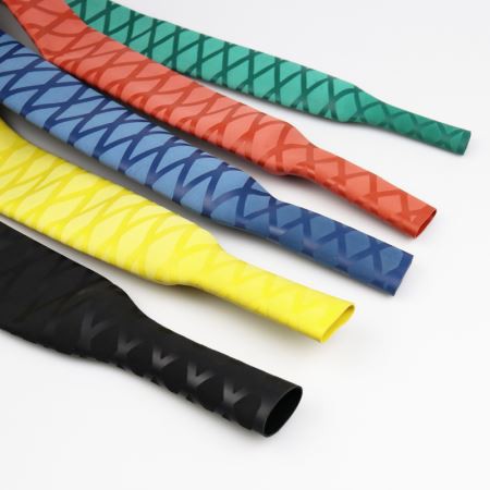 ידית עם טקסטורה תבנית אופנתית נגד החלקה חום כיווץ שפופרת